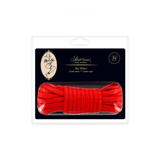 Corde de bondage rouge 5m - Sweet Caress 2